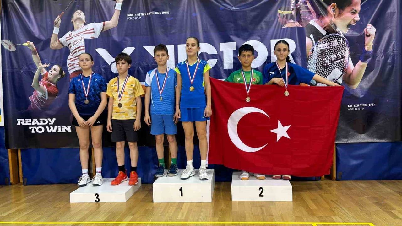 Erzincanlı badmintoncular Opatija’da U-13 Adria Youth International’da Avrupa ikincisi