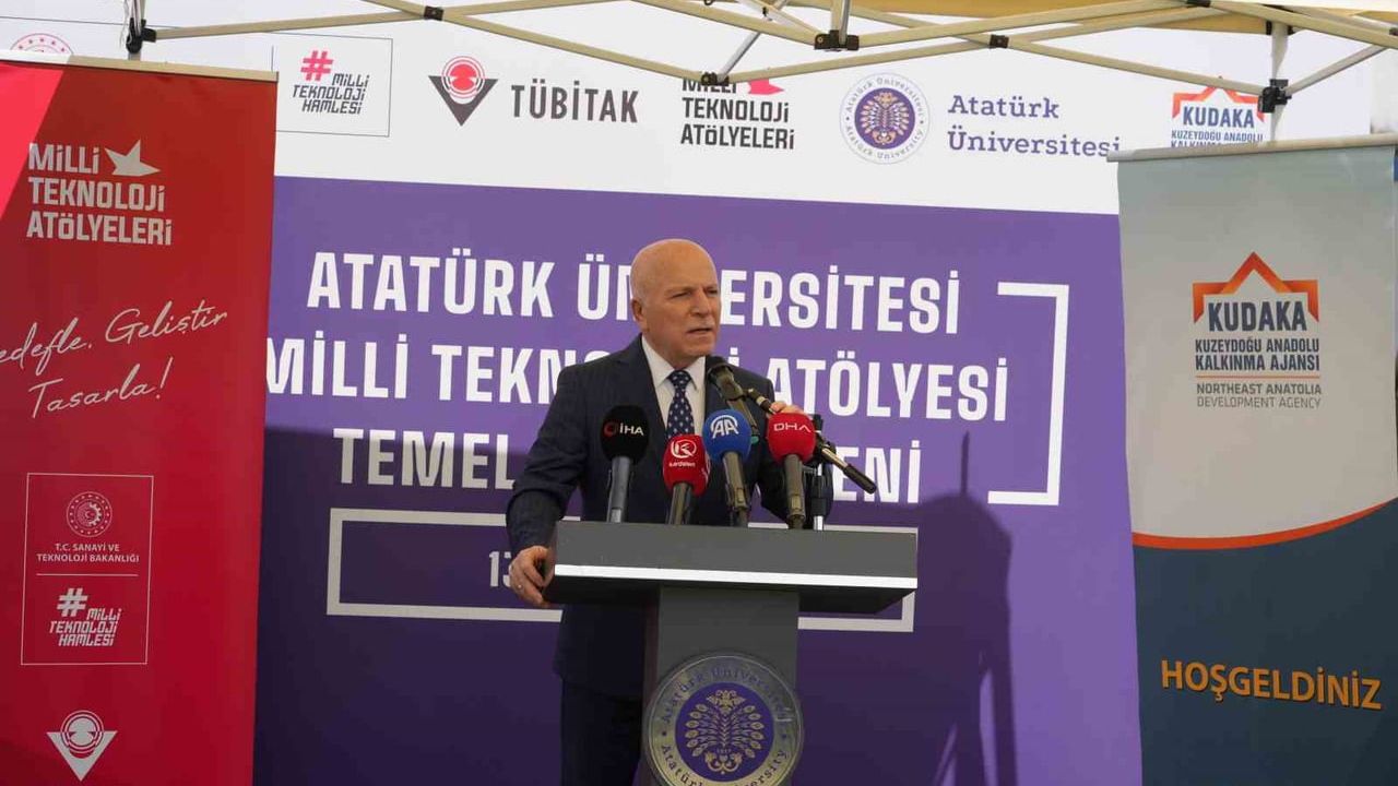Erzurum'da Atatürk Üniversitesi'nde Milli Teknoloji Atölyesi'nin temeli atıldı