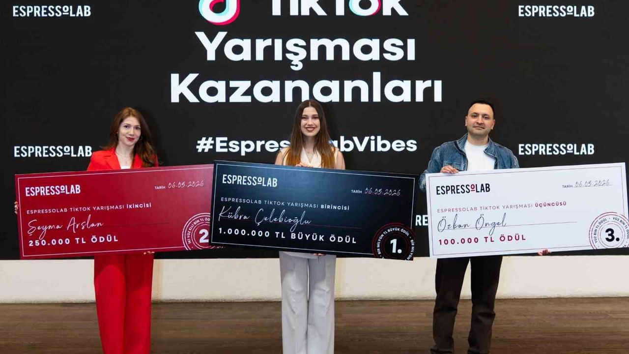 Espressolab TikTok Yarışması Sonuçlandı: 1 Milyon TL Ödülün Sahipleri Belli Oldu