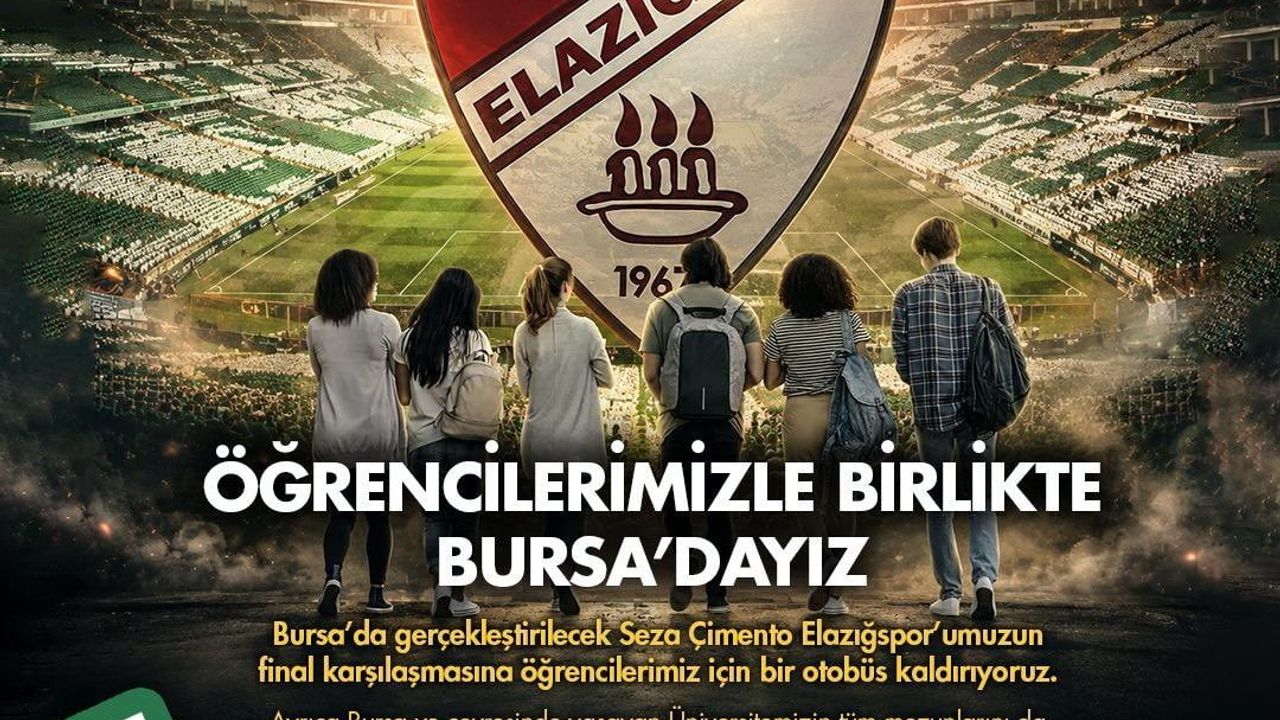 Fırat Üniversitesi, Elazığspor-Muğlaspor Nesine 2. Lig Play-Off Finali için Bursa’ya Otobüs Kaldırıyor