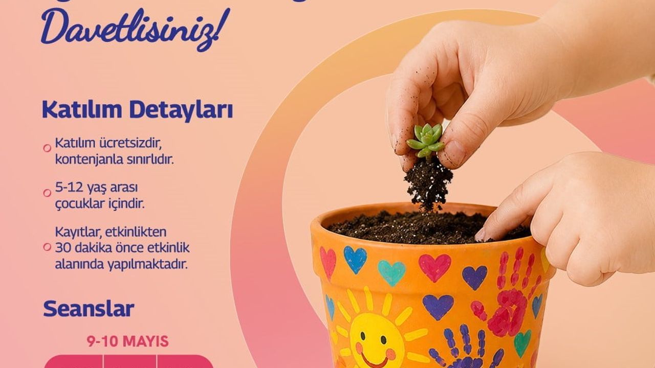 Forum Aydın’da Anneler Günü: Çocukların Hazırladığı Çiçekler ve 'Hayal Duvarı' (9-10 Mayıs)