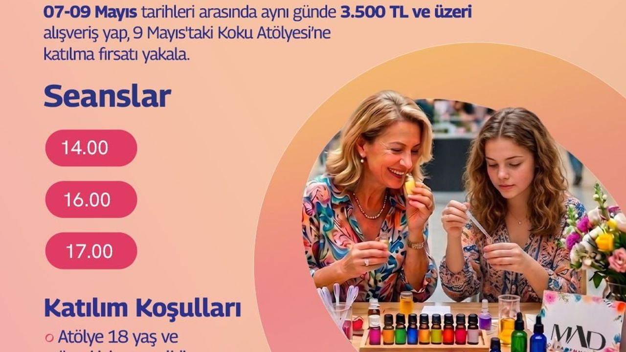 Forum Denizli'de Anneler Günü: MAD Parfüm Koku Atölyesi ile Seramik Vazo Boyama Etkinlikleri