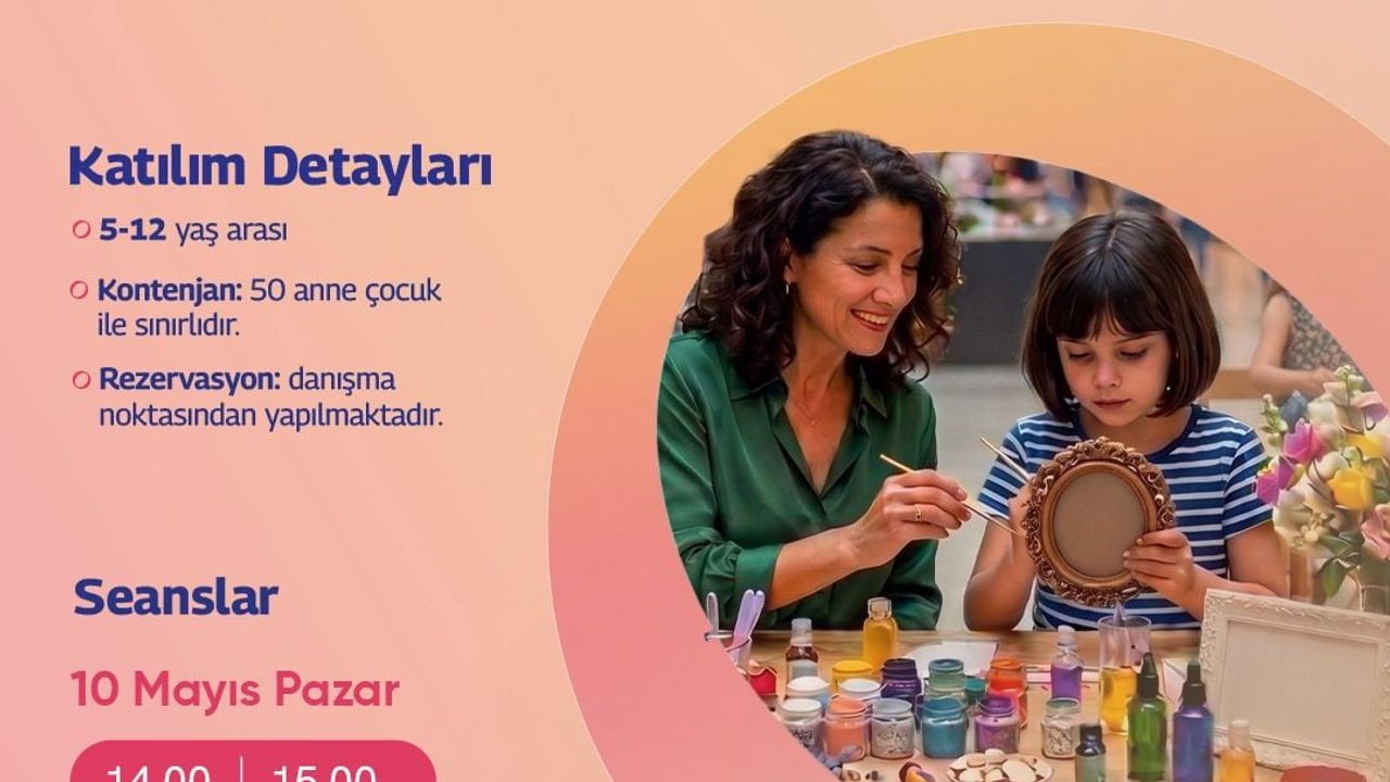 Forum Erzurum'da Anneler Günü: Anne ve Çocuklar İçin Çerçeve Tasarım Atölyesi
