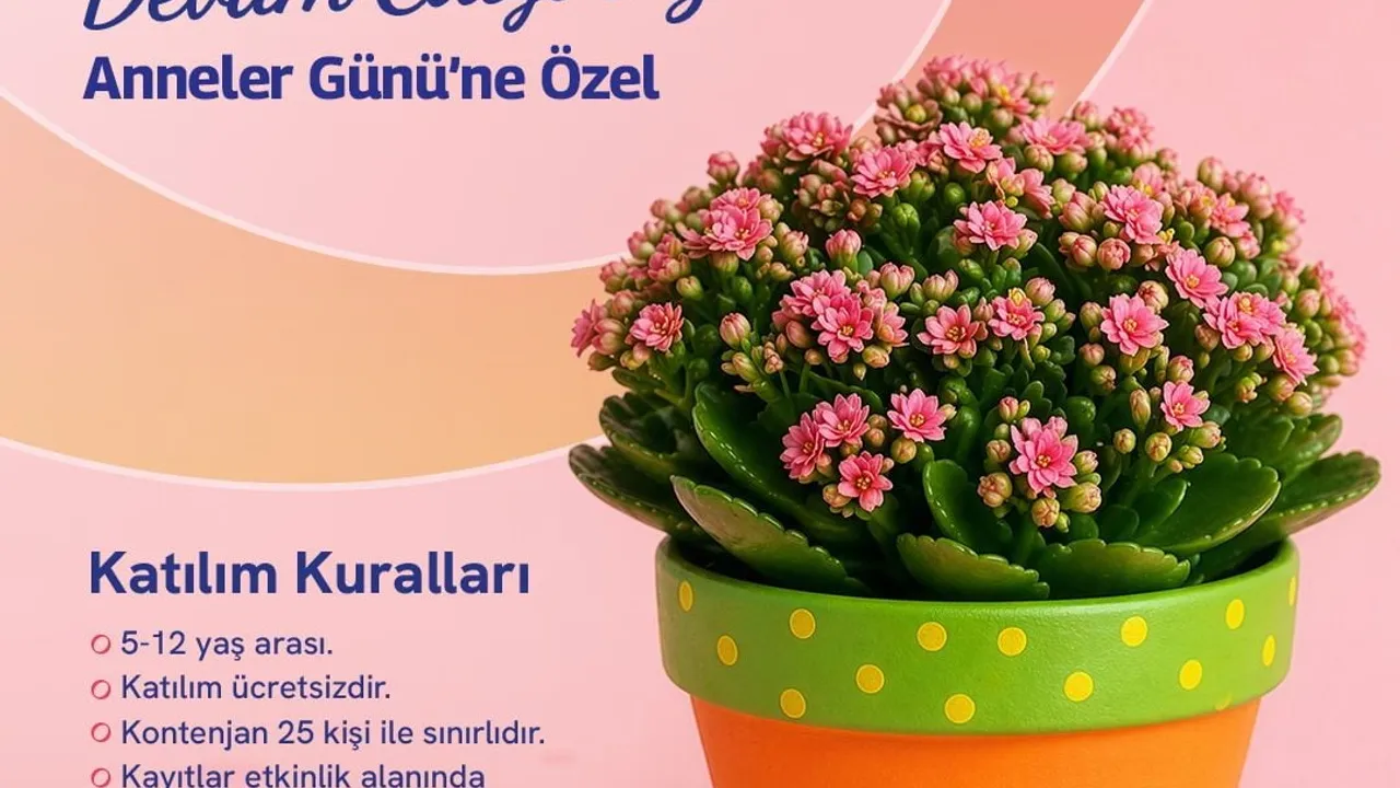 Forum Manisa'da Anneler Günü: Çocuklar Annelere Saksı Boyama ve Bitki Dikimi Atölyesiyle Hediye Hazırlıyor
