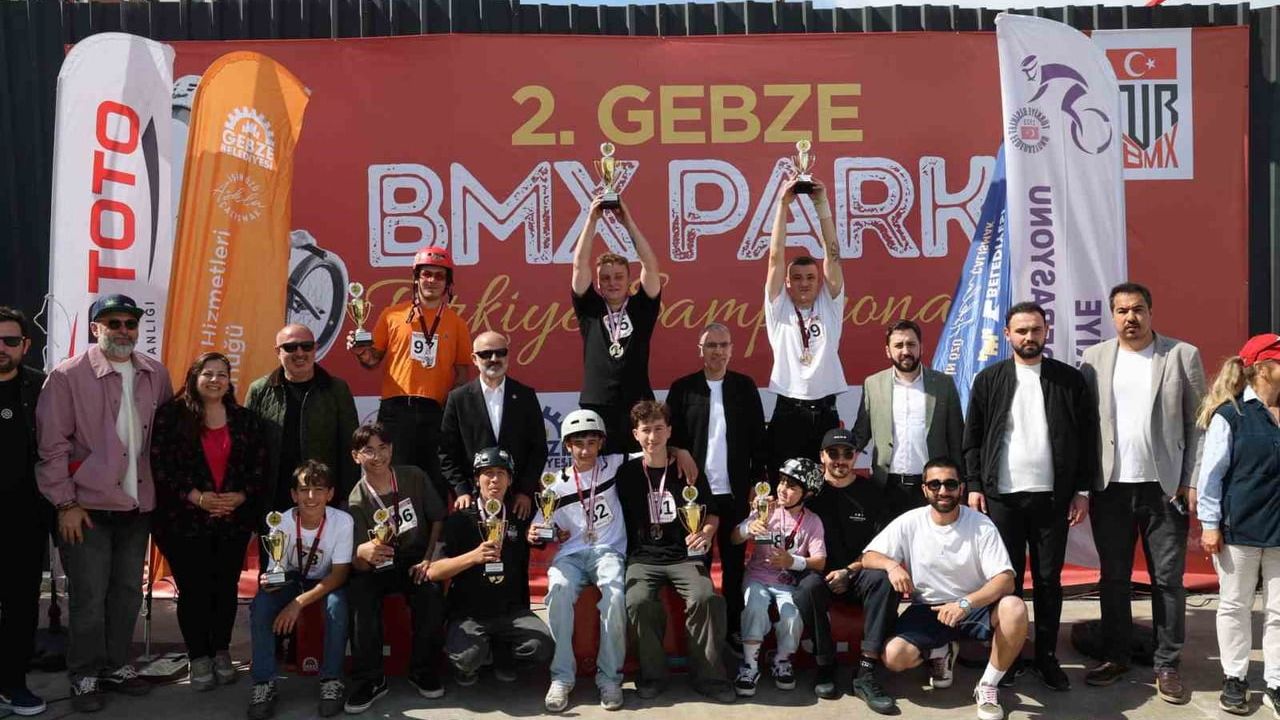 Gebze'de 2. BMX Park Türkiye Şampiyonası'nda heyecan yaşandı