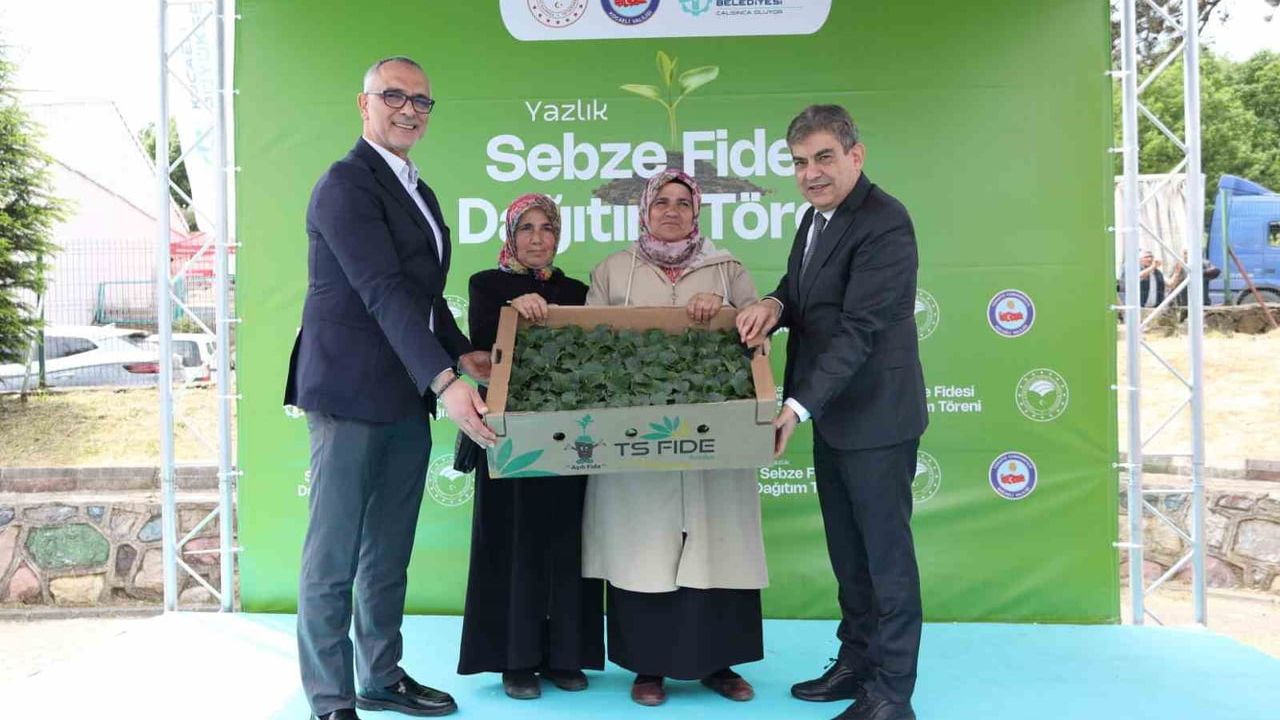 Gebze’de 440 üreticiye yüzde 75 hibeli 500 bin sebze fidesi dağıtıldı