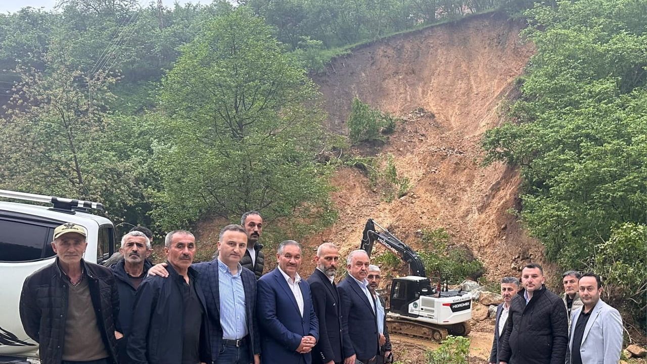 Giresun'da Kovanlık'ta heyelan: Ali Temür, Bakan Çiftçi'ye 11 evin tahliye edildiğini bildirdi