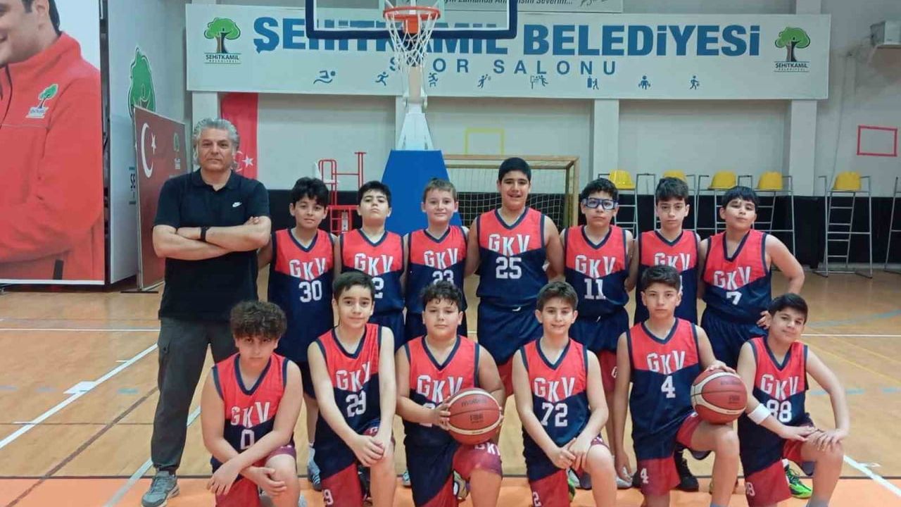 GKV Özel Okulları 2. Küme Küçük Erkekler Basketbolda Şampiyonluğunu Sürdürdü