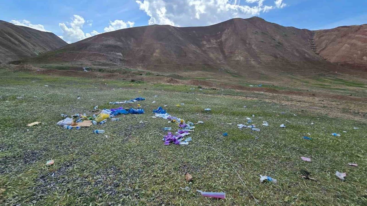 Gökkuşağı Tepeleri'nde festival sonrası çöp tepkisi: Doğaseverler alanda temizlik yaptı
