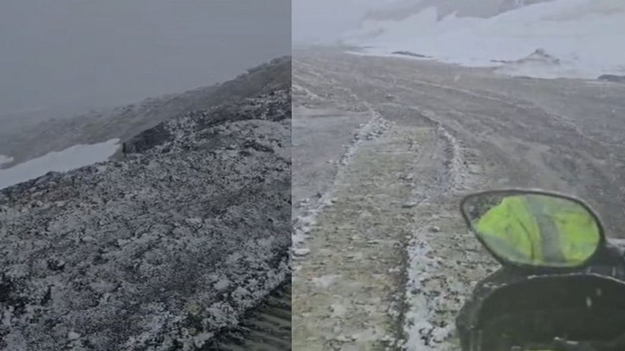 Hakkari'de Mayıs Ortasında Kar ve Fırtına Yüksek Kesimleri Etkiledi