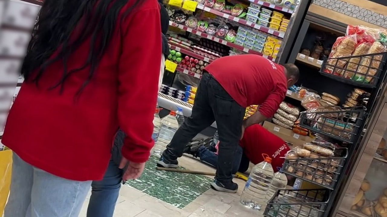 Hatay Antakya'da Markete Giren Fare, Çalışan ve Müşterilerde Paniğe Neden Oldu