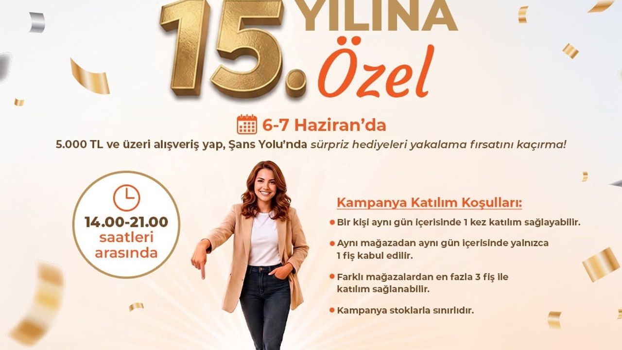 İnegöl AVM 15. Yılını 30 Mayıs-7 Haziran Tarihlerinde Etkinlikler ve Sürprizlerle Kutluyor