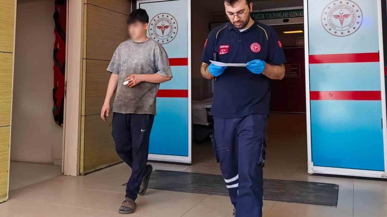 İnegöl'de metal doğrama atölyesinde 16 yaşındaki stajyerin parmağı koptu