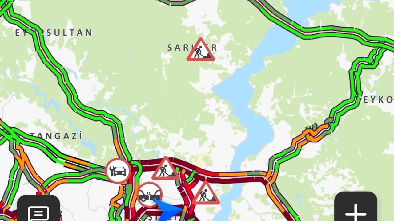 İstanbul’da akşam iş çıkışında trafik yoğunluğu yüzde 78’e ulaştı
