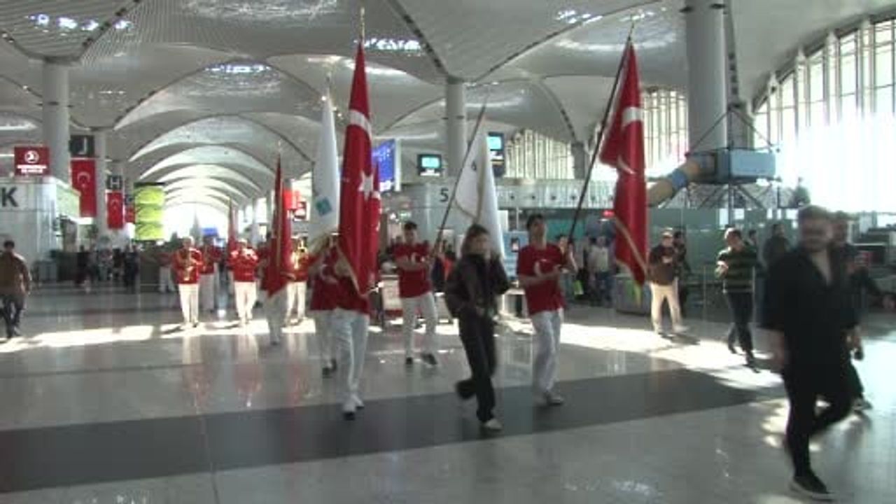 İstanbul Havalimanı'nda 19 Mayıs Atatürk'ü Anma Gençlik ve Spor Bayramı kutlamaları
