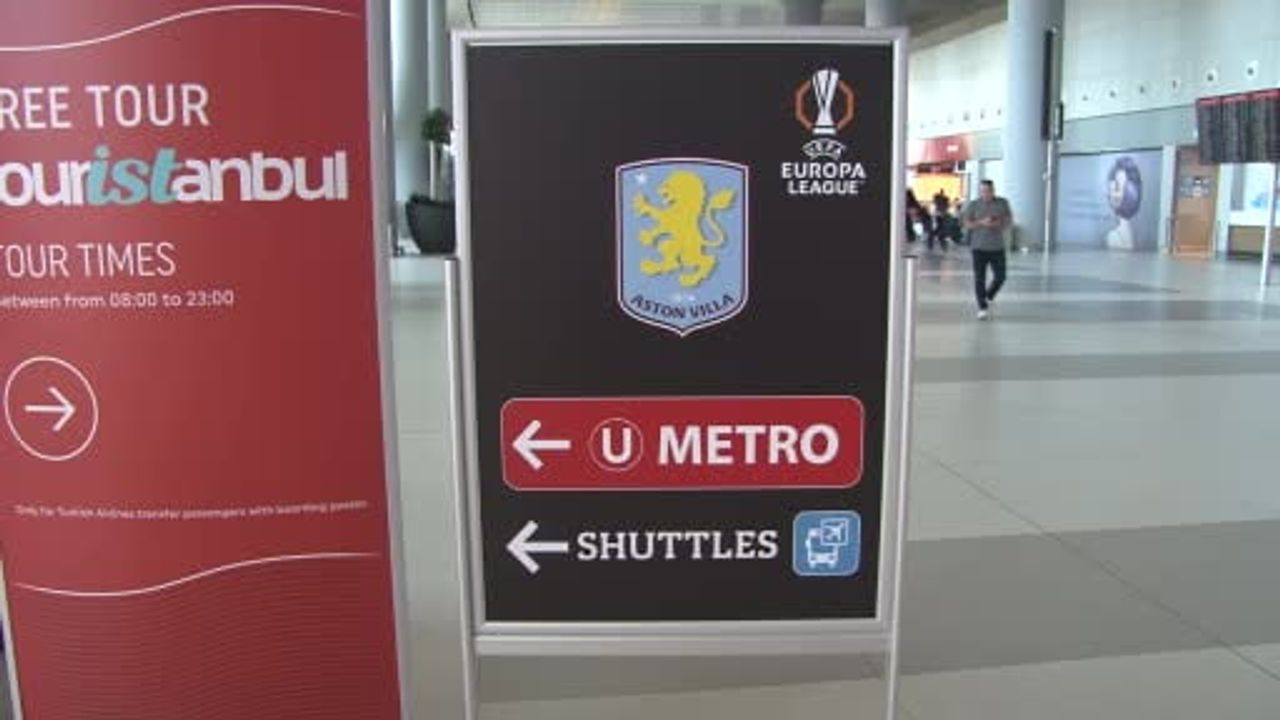 İstanbul Havalimanı'nda UEFA Avrupa Ligi Finali öncesi hazırlıklar ve taraftar hareketliliği