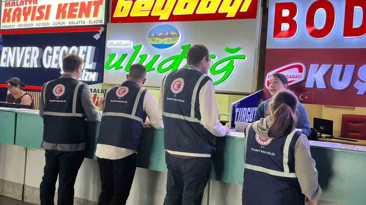 İzmir'de Kurban Bayramı Öncesi Otogar ve Hal Denetimleri: 67 İşletmeye 615 bin 815 TL Ceza