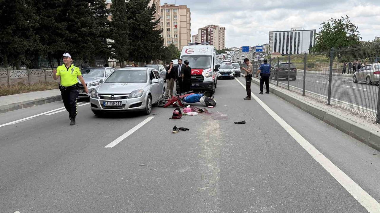 Kapaklı'da otomobil ile motosiklet çarpıştı: motosiklet sürücüsü yaralandı