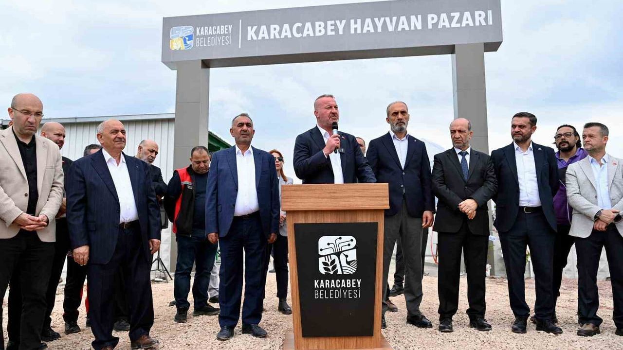 Karacabey'de Modern Hayvan Pazarı Tavşanlı Mahallesi'nde Hizmete Açıldı
