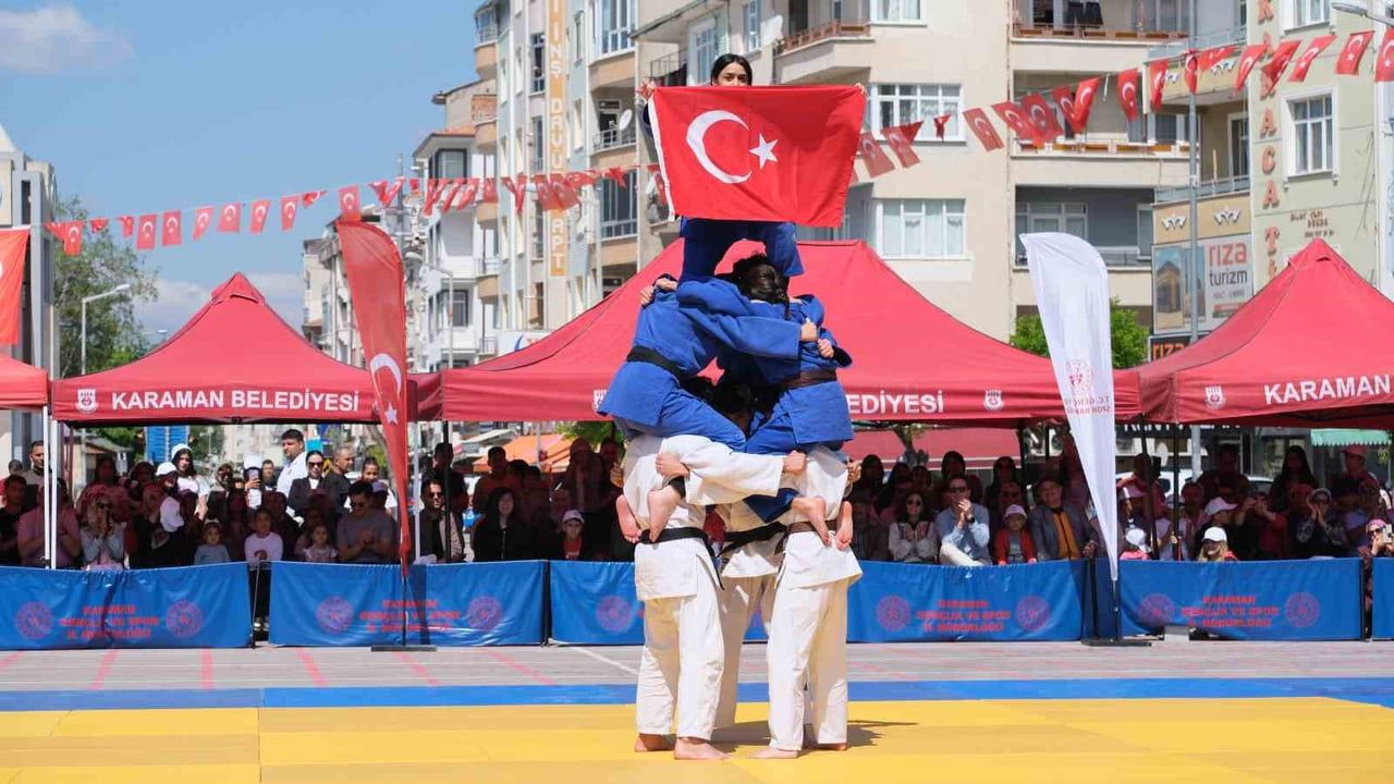 Karaman'da 19 Mayıs Atatürk'ü Anma, Gençlik ve Spor Bayramı kutlandı