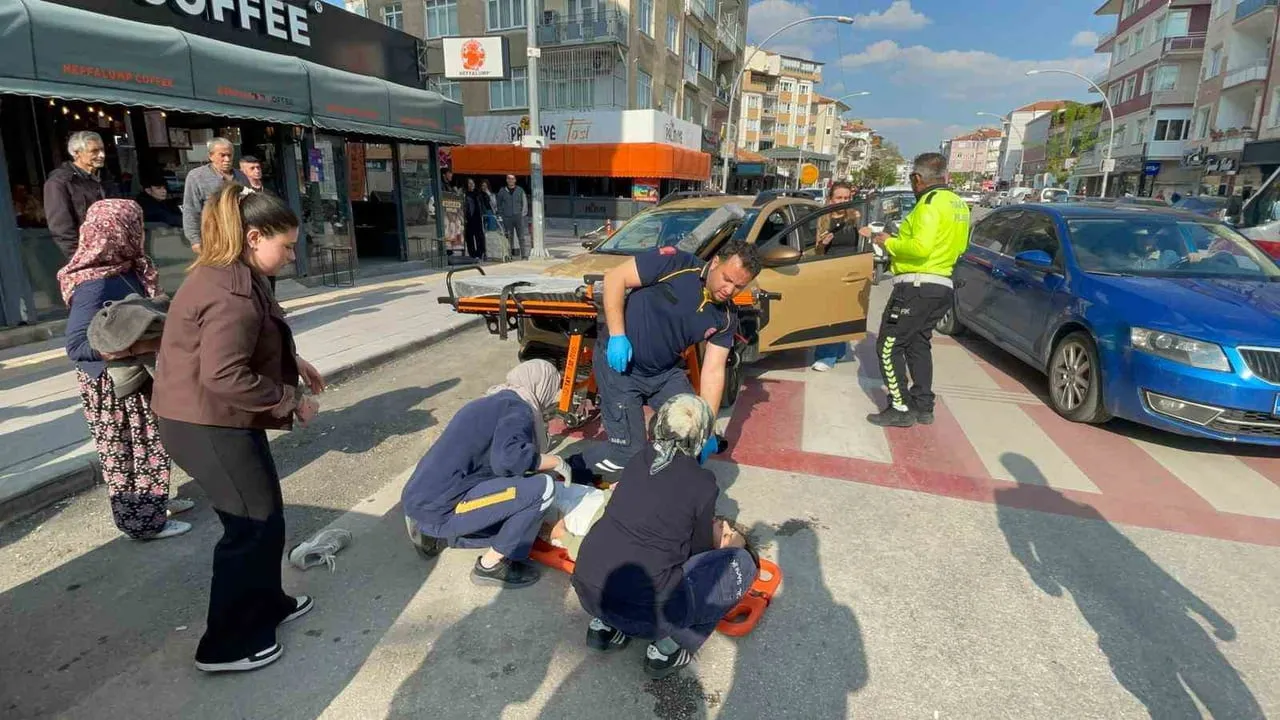 Karaman'da otomobil ile motosiklet çarpıştı: 1 yaralı