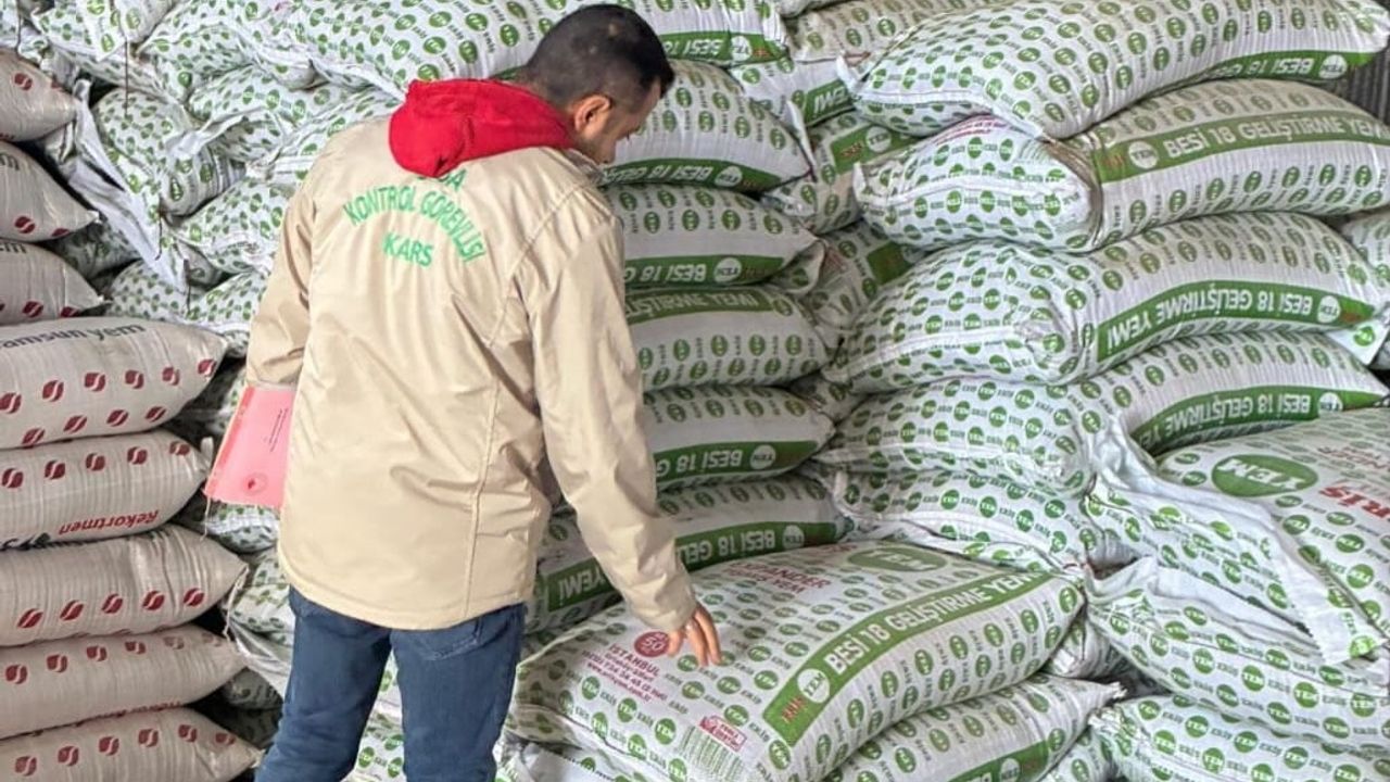 Kars’ta yem işletmeleri denetimi: Güvenilir yem arzı için kapsamlı kontroller sürüyor