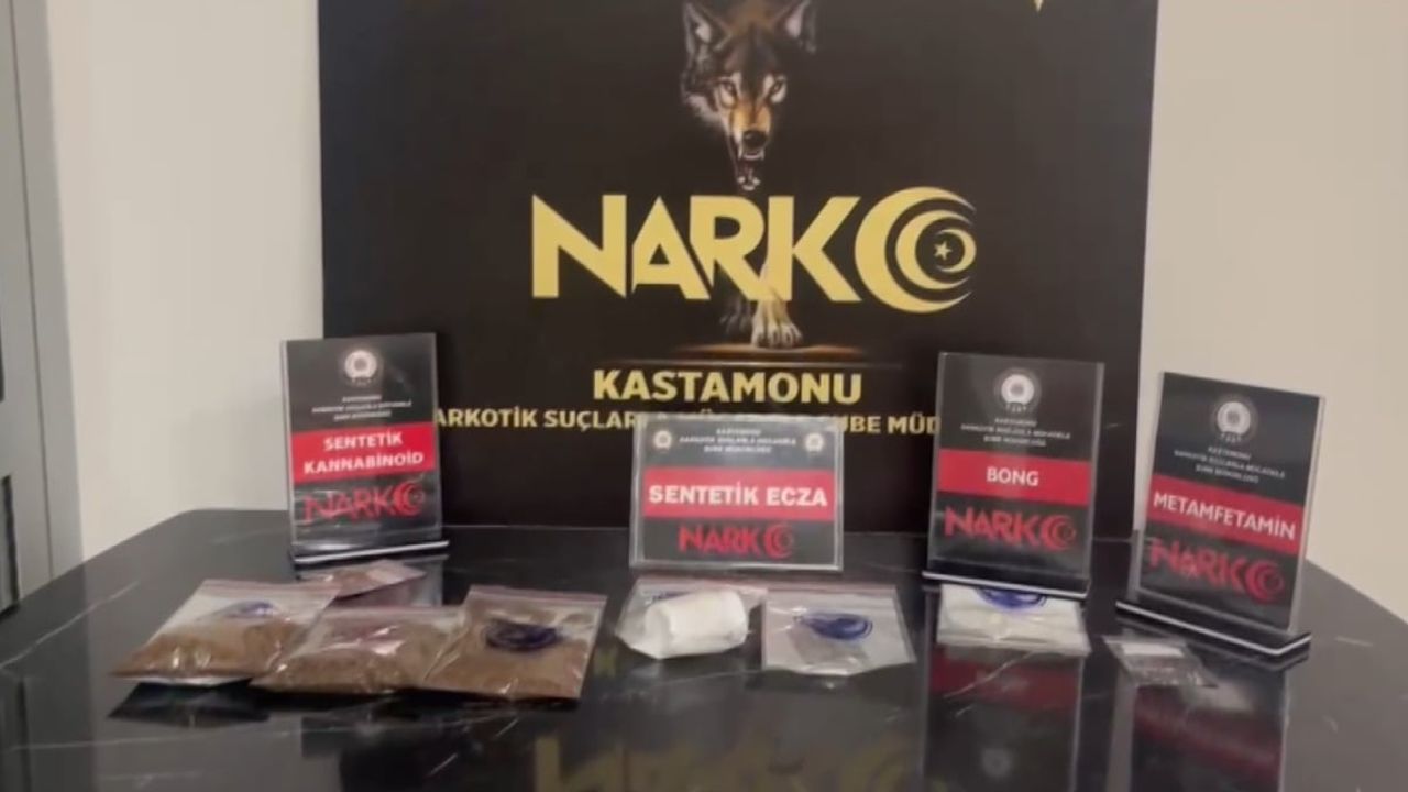 Kastamonu'da uyuşturucu operasyonu: 3 gözaltından 2 kişi tutuklandı