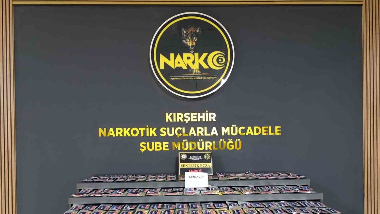 Kırşehir'de narkotik operasyonunda 6 bin 328 sentetik hap ele geçirildi, 4 şüpheli tutuklandı