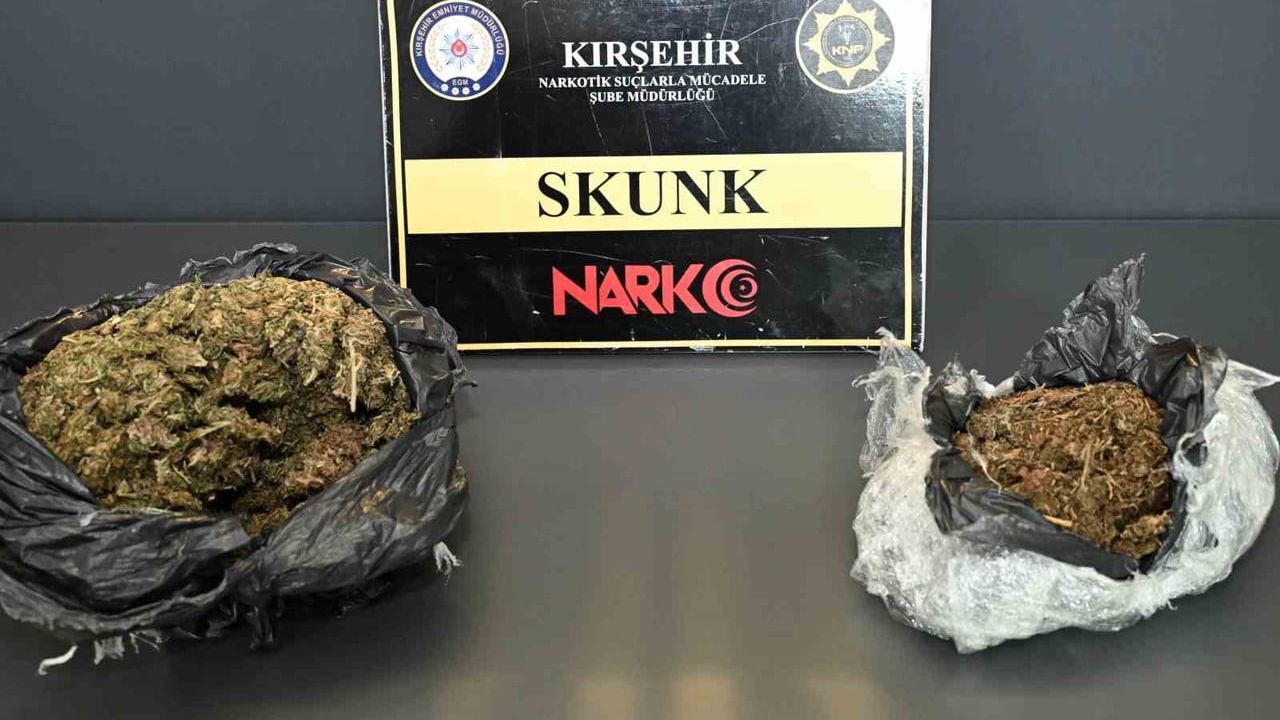 Kırşehir'de uyuşturucu operasyonu: 856,07 gram ele geçirildi, 2 kişi tutuklandı