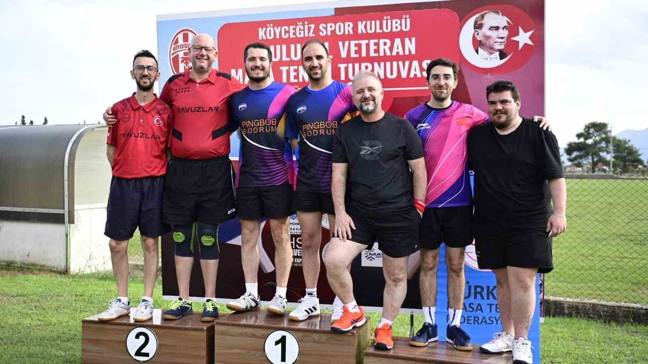 Köyceğiz’de 5. Ulusal Veteran Masa Tenisi Turnuvası tamamlandı