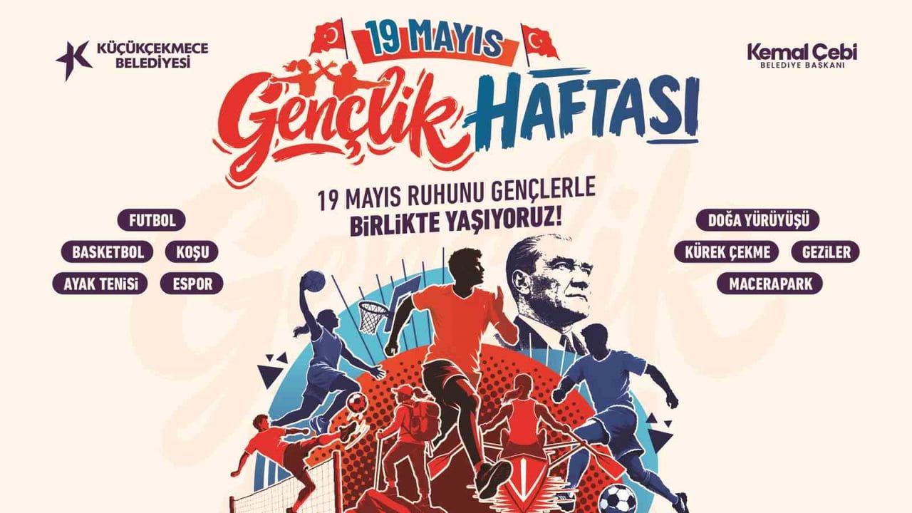 Küçükçekmece'de 19 Mayıs Gençlik Haftası 9-19 Mayıs tarihleri arasında çeşitli etkinliklerle kutlanacak