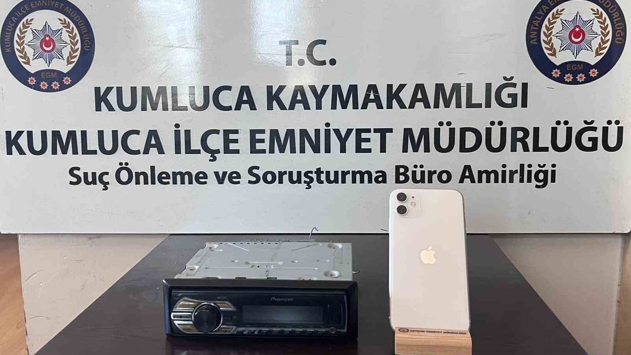 Kumluca'da otomobilden hırsızlık: Güvenlik kameralarıyla şüpheli yakalandı