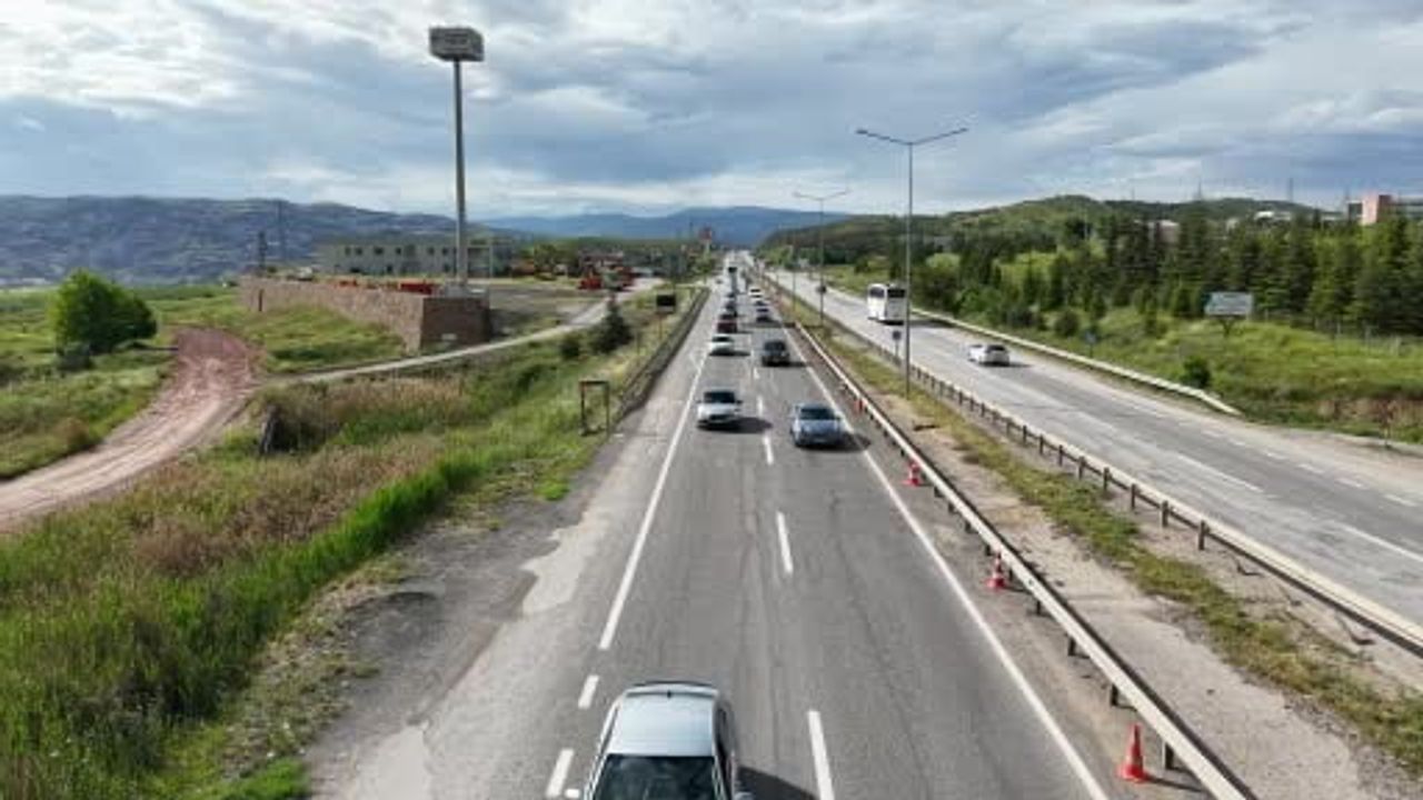 Kurban Bayramı tatilinin 3’üncü gününde Kırıkkale'de trafik akışı sürüyor