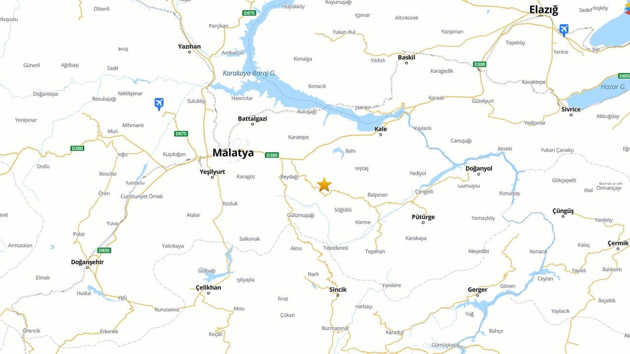 Malatya'da Battalgazi merkezli 5.6 büyüklüğünde deprem