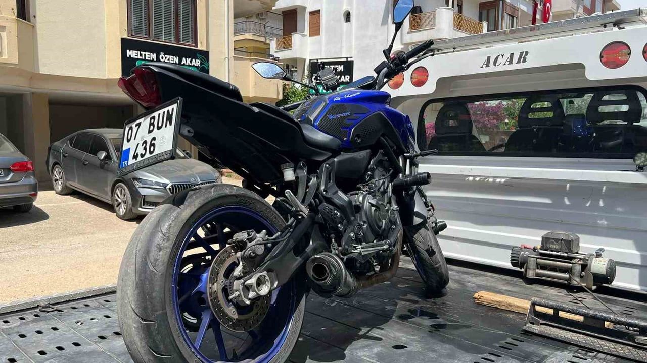 Manavgat'ta abartılı egzoz nedeniyle 27 bin 629 TL ceza