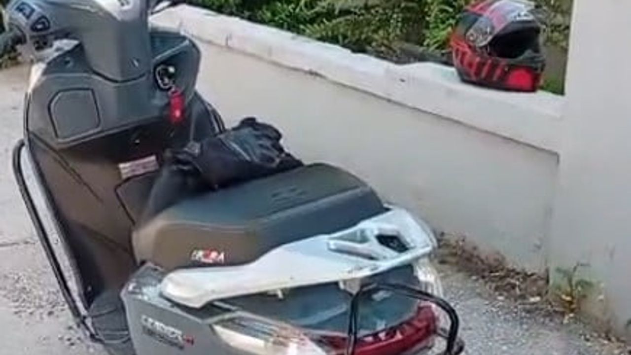 Manavgat'ta plakasını bezle kapatan motosiklete 140 bin TL ceza ve 1 ay trafikten men
