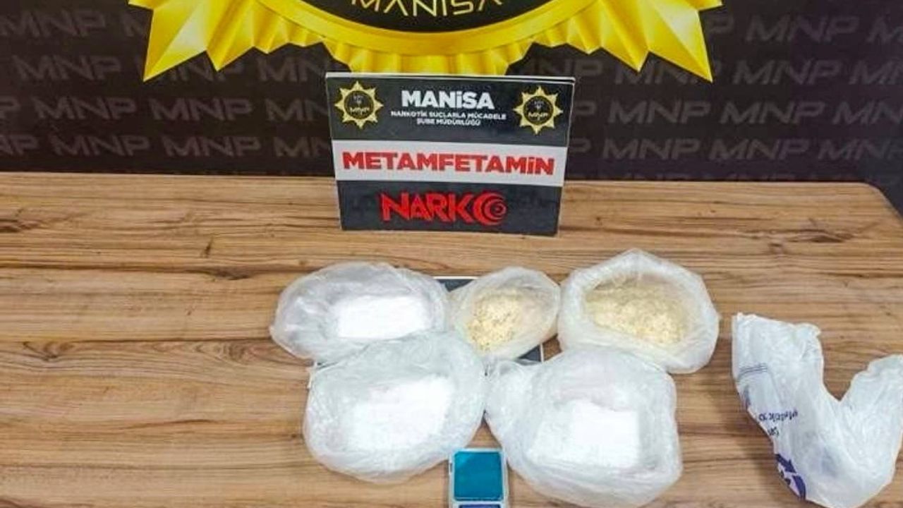 Manisa'da 2 kilo 42 gram metamfetamin ele geçirildi; şüpheli tutuklandı