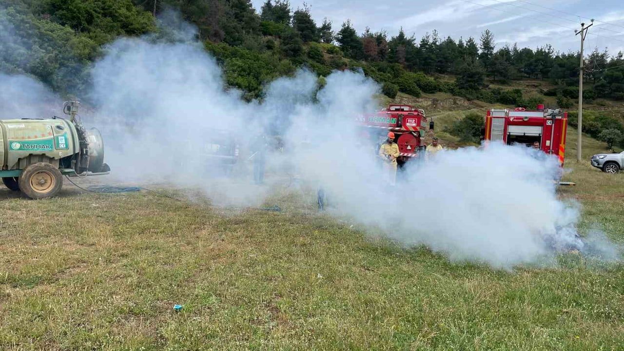 Manisa’da Valilik Koordinasyonunda Eş Zamanlı Orman Yangını Tatbikatı