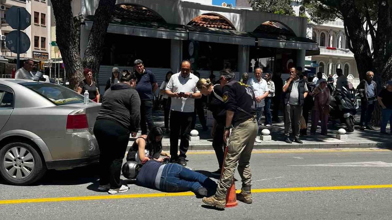 Menteşe’de üç tekerlekli motosiklet otomobile arkadan çarptı: 1 yaralı