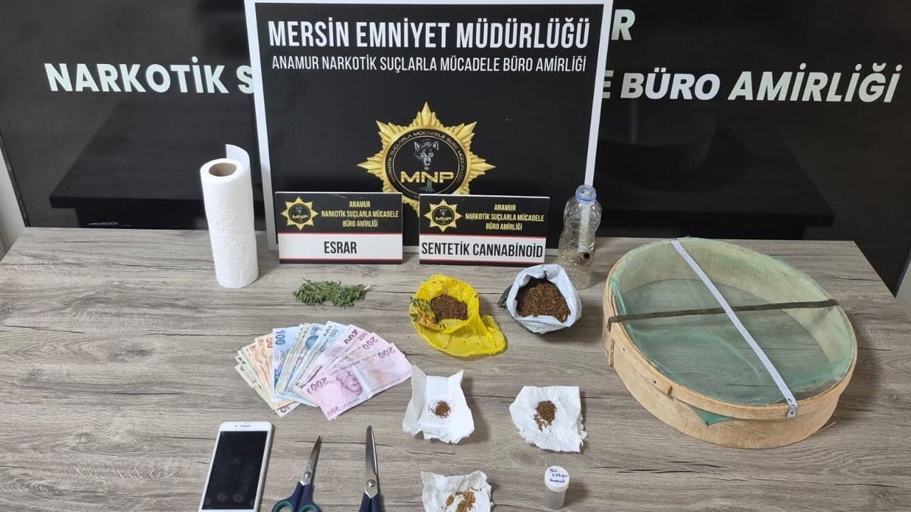Mersin Anamur'da uyuşturucu operasyonu: 1 şüpheli tutuklandı
