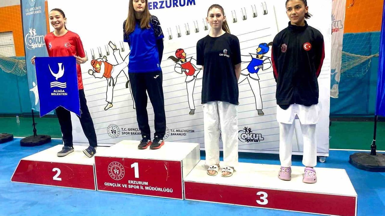Merve Nisa Mızrak, Okul Sporları Yıldızlar Şampiyonası'nda 55 kg'de Türkiye ikincisi