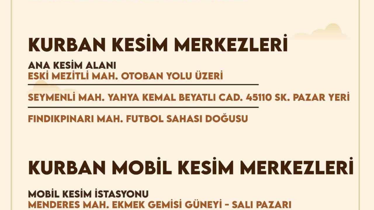 Mezitli’de kurban satış ve kesim noktaları belirlendi; başvurular Müftülük üzerinden