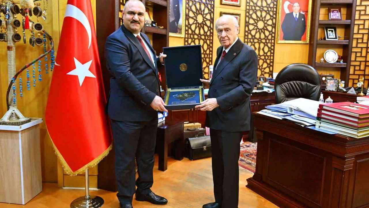 MHP Lideri Devlet Bahçeli, Kerkük Valisi Muhammed Seman Ağa’yı Kabul Etti