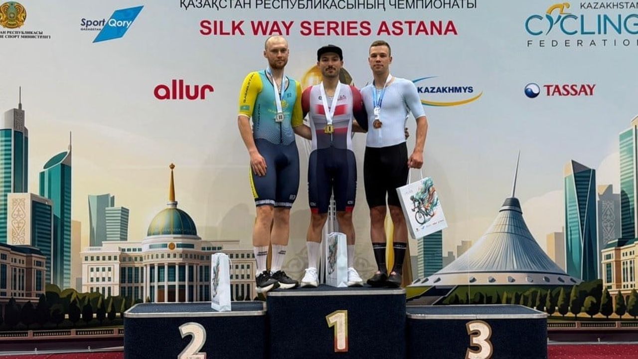 Milli bisikletçiler Astana'da UCI C1 Silk Way Series'te altın ve gümüş madalya