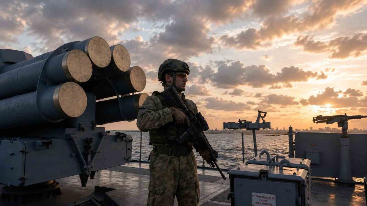 MSB: Somali Deniz Görev Grubu, Çağrı Bey ve üç destek gemisine refakat ve karakol desteğini sürdürüyor