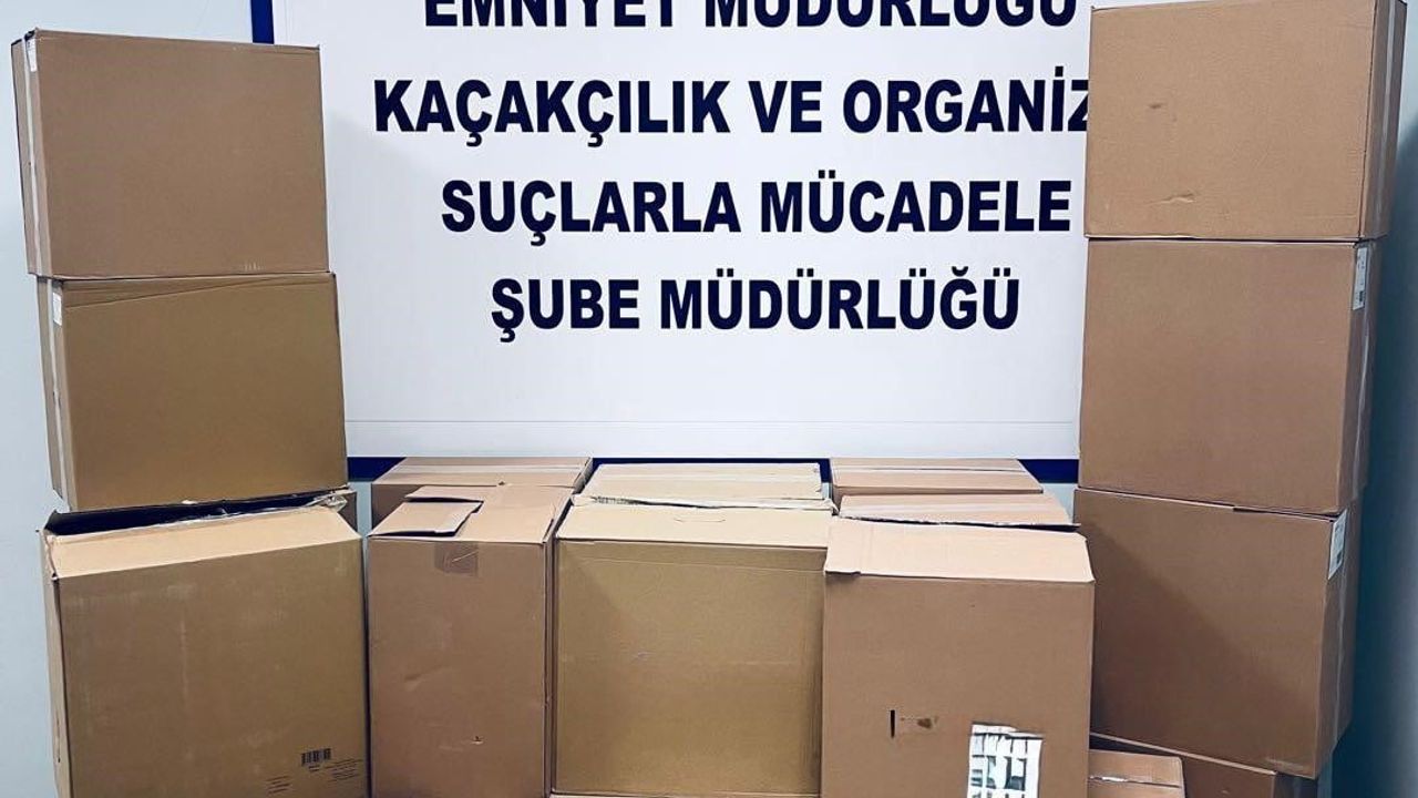 Muş'ta 260 bin adet mükerrer bandrollü boş makaron ele geçirildi