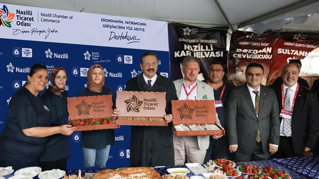 Nazilli Ticaret Odası, TOBB 82. Mali Genel Kurulu’nda coğrafi işaretli ürünlerini Ankara’da tanıttı