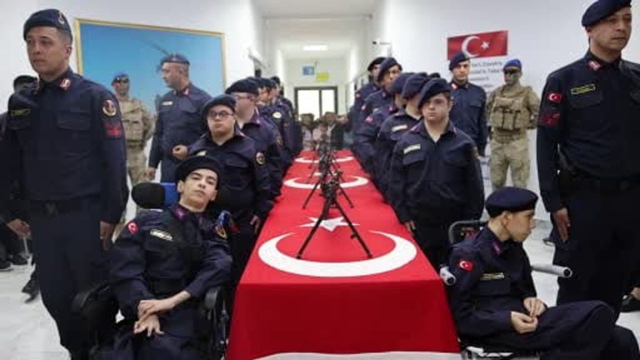 Nevşehir'de Özel İhtiyaçlı Gençlere Temsili Askerlik Yemin Töreni