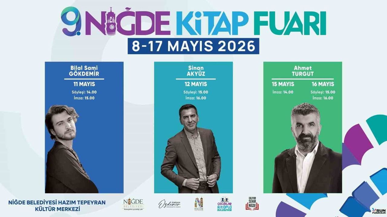 Niğde 9. Kitap Fuarı 'Okuyan Şehir' sloganıyla 8-17 Mayıs'ta açılıyor