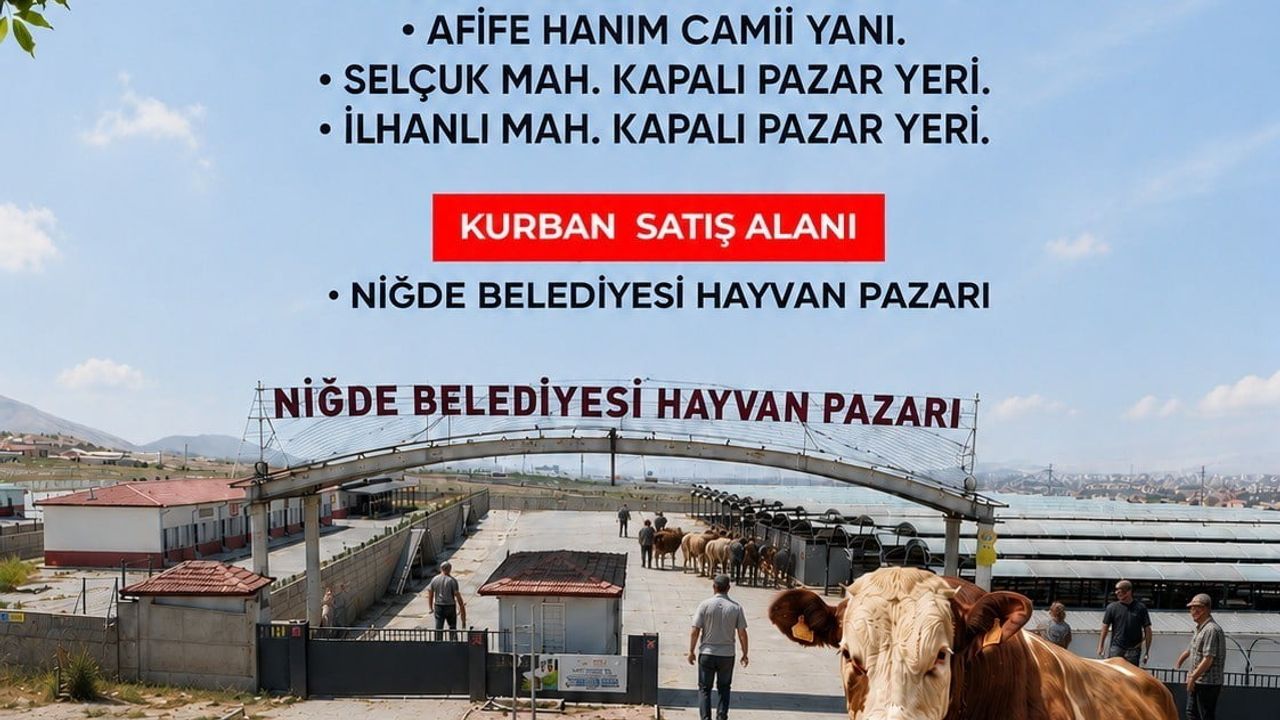 Niğde Belediyesi, Kurban Bayramı için kesim noktalarını belirledi